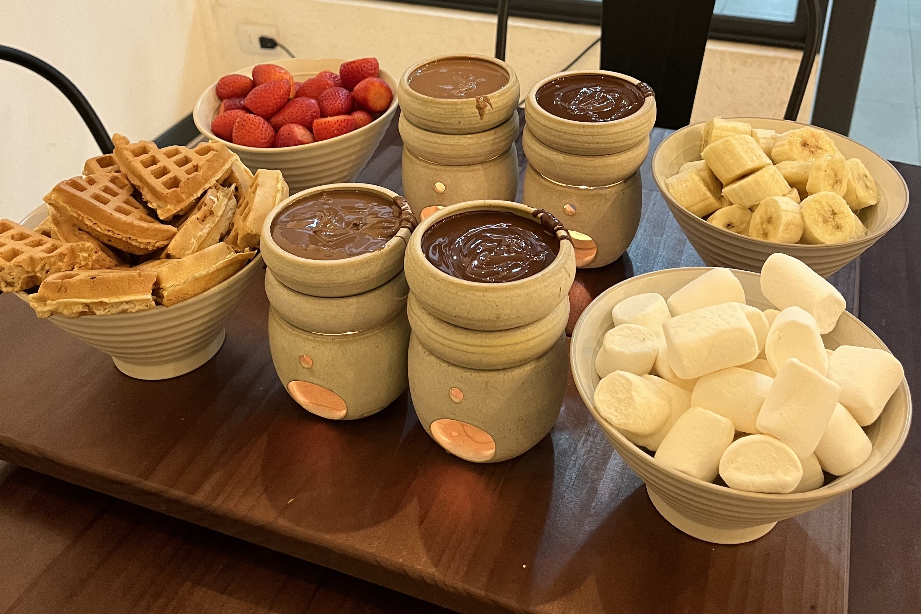 Fondue de chocolate belga